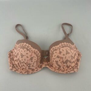 Victoria’s Secret Brown and Peach Lace 32D Bra